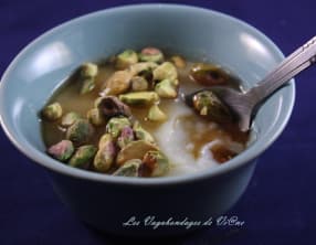 Flans à la fleur d'oranger, Mouhalabia.