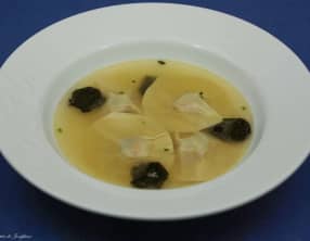 Raviolis au foie gras et aux truffes