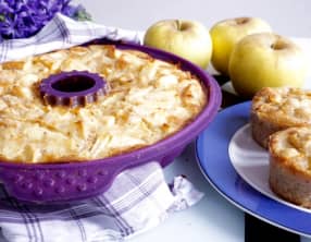 Gâteau aux pommes et noisettes