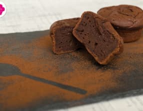 Fondant au chocolat et à la crème de marrons