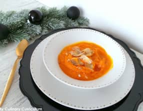 Purée de potimarron au brie noir