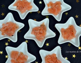 Saumon fumé mariné au gin