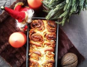 Brioche au cédrat confit et copeaux de chocolat