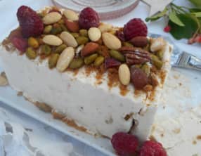 Nougat glacé aux spéculoos