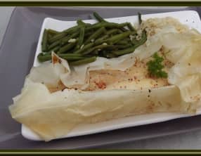 Papillotes d'Aiguillettes de poulet citron-miel