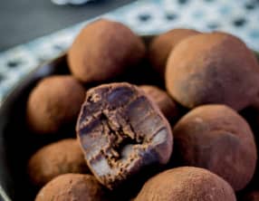 Truffes au chocolat noir et au whisky alsacien