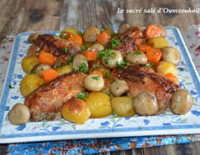 Cuisse de poulet farcie