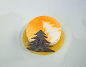 Les oeufs à la neige et gaspacho d’ananas