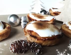 Bouchées aux pommes meringuées