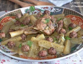 Tajine d'agneau aux cardons