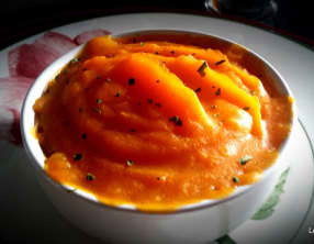 Purée de courge gratinée