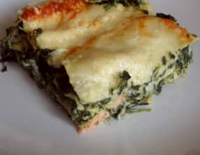 Lasagnes au saumon et épinards