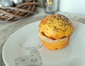 Petits burgers briochés au foie gras et au chutney de figues