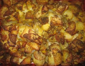 Gratin facile de pomme de terre au beurre et au thym