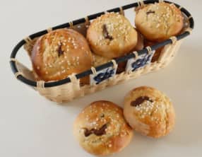 Brioches à la banane et au chocolat