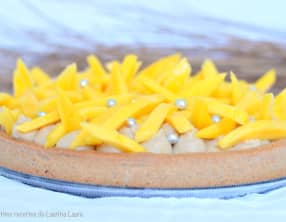 Tarte à la mangue et au parfum de pain d'épices