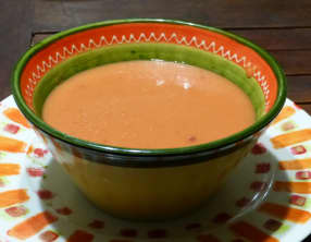 Velouté de courge butternut et betterave