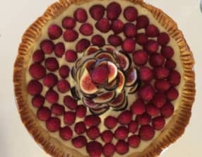 Tarte mi-figues mi-framboise