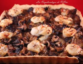 Tarte Saint-Jacques, shiitakés