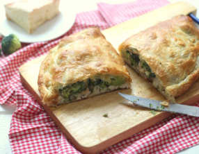 Chausson au brocoli, poulet et maroilles