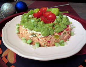 Flan de tomates et guacamole
