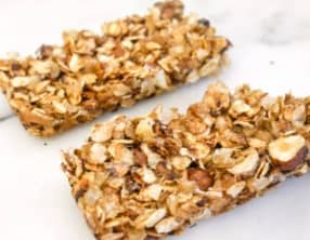 Barres de céréales aux noisettes