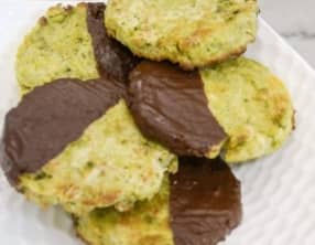 Sablés matcha chocolat