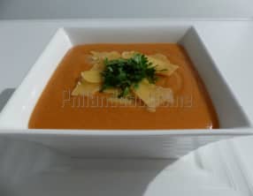 Velouté de lentilles corail aux épices