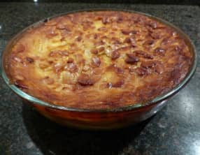 Gâteau invisible aux pommes et aux amandes