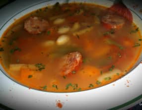 Soupe aux 2 haricots