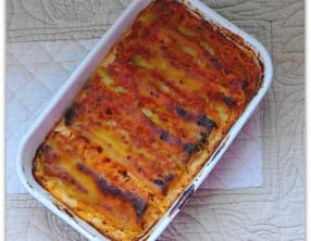 Canneloni à la viande hachée et à la blette