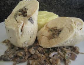 Dodine de poulet farcie à la duxelles de champignons