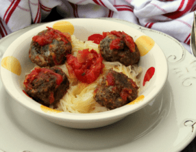 Saghettis végétaux aux boulettes