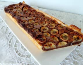 Tarte à la crème d'amandes au Nutella et aux bananes
