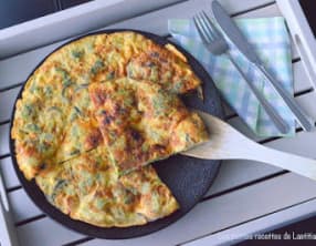 Frittata au brocoli et chorizo