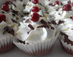 Cupcakes forêt noire