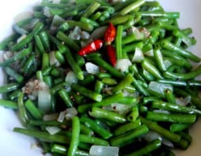 Haricots verts à l'indienne