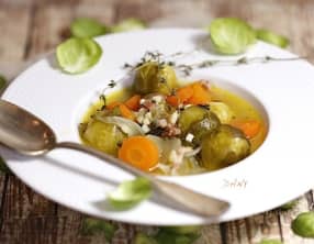 Choux de Bruxelles en barigoule