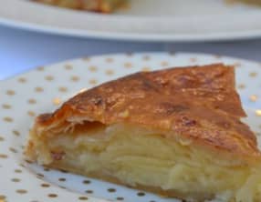 Galette fine aux pommes citronnées