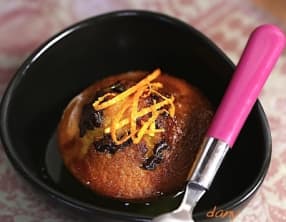 Fondant orange chocolat au sirop d'orange