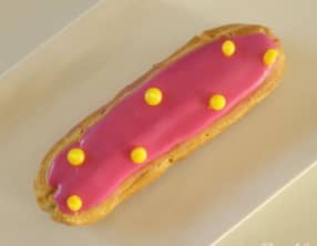 Éclair framboise et sa lemon touch