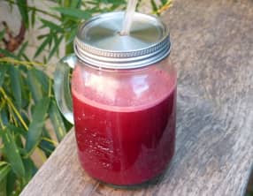 Jus de betterave, carottes et pamplemousse