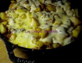 Gratin savoyard, reste de raclette
