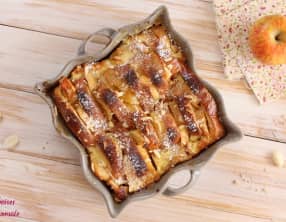 Gratin de brioche perdue aux pommes