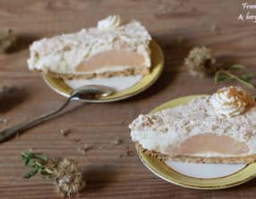 Entremets poires et fromage blanc