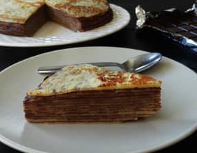 Gâteau de crêpes au chocolat