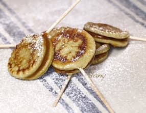 Crêpes sucettes au thé et au caramel