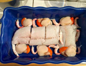 Cabillaud aux fruits de mer