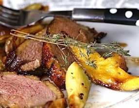 Magrets de canard à la mangue et au miel