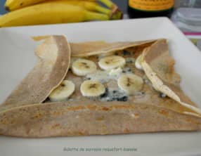 Galette de sarrasin roquefort-banane